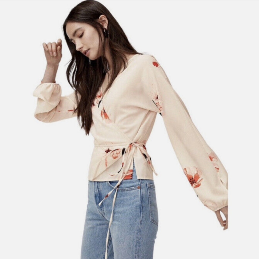 Wilfred Floral Wrap Top